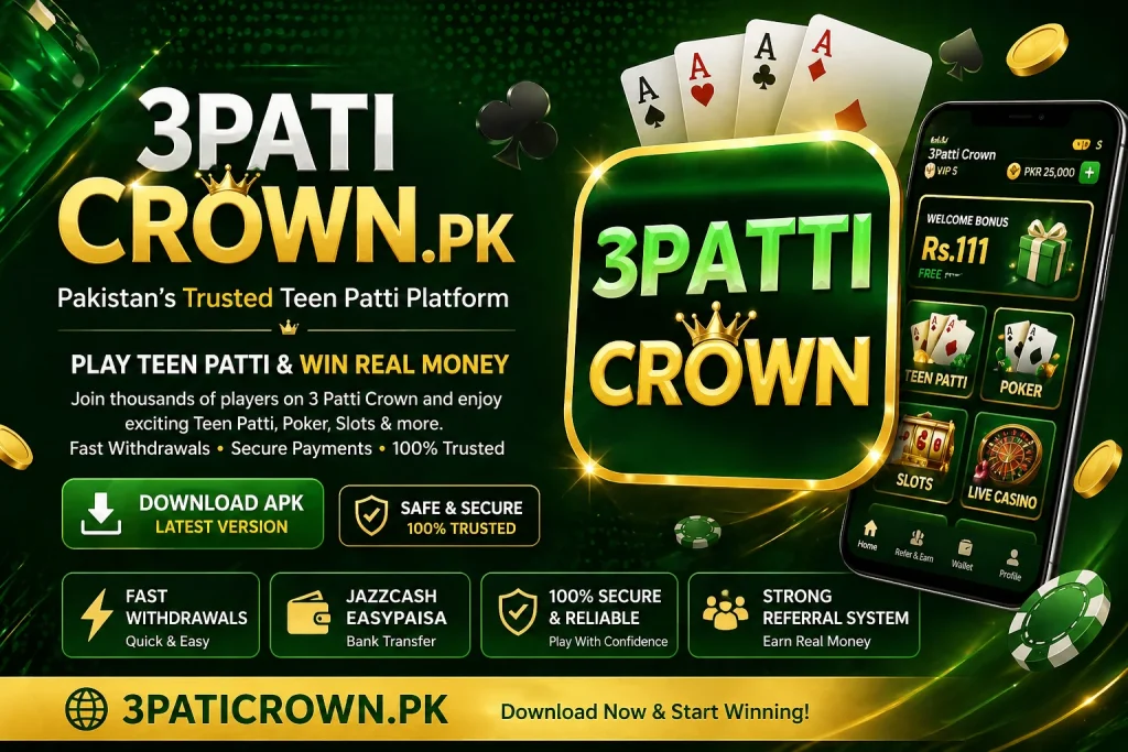 3 patti crown banner 